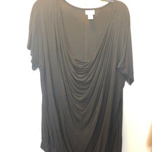 Black maternity shirt, size XL